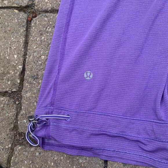 Lululemon Workout Tank Top Athletic Racerback Drawstring Purple Size Unknown - Picture 4 of 7